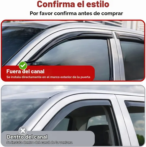 Vista 3 de KPY Moldura deflectora de viento con protección contra la lluvia compatible con Mazda CX-3 2016-2021 (CX3), 4 unidades, para ventana lateral