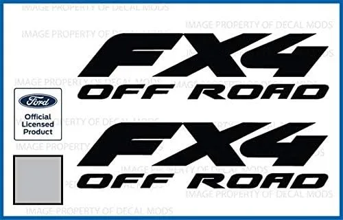 Vista 12 de FX4 Offroad - Adhesivos troquelados para Ford F250 F350 Super Duty (1997-2010), juego de 2 unidades, color negro brillante