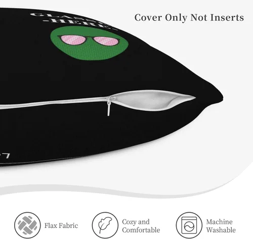 Vista 3 de Funda de almohada con dos bolsillos, regalos para abuela, funda de almohada cuadrada de poliéster de doble cara para decoración del hogar, regalos