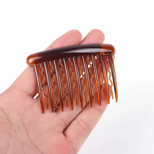 Vista 3 de 18 peines de plástico para dientes de pelo, accesorios para el cabello fino