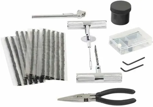 Vista 4 de Overland Vehicle Systems OVS 12030001 - Kit de reparación de neumáticos, 53 piezas, con caja de almacenamiento negra