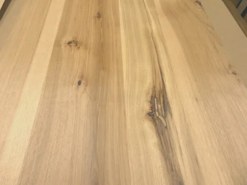 Vista 3 de Chapa de madera anudada rústica de nuez de nuez de nogal de 24 "x 48" en respaldo de papel 1/40