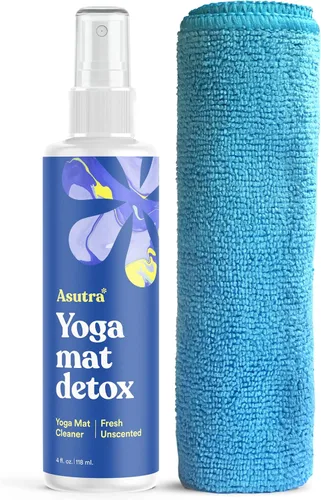 Vista 10 de Limpiador de colchoneta para yoga 100% natural y orgánico, SEGURO PARA TODAS LAS COLCHONETAS, no deja residuos pegajosos o viscosos, limpia