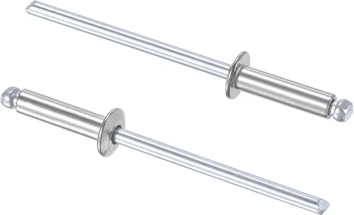Vista 13 de uxcell Remaches ciegos 304 Acero Inoxidable 0.126 in Diámetro 0.197 in Longitud de Agarre Plata 100pcs