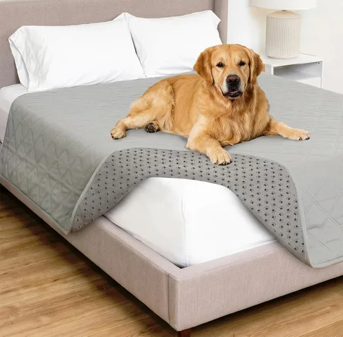 Vista 11 de GORILLA GRIP® Manta impermeable para perro, funda de sofá para perros, 30 x Borgoña