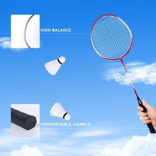 Vista 2 de GSE Games & Sports Expert Outdoor Yard Sports Net Game Set for Backyards, Parks, Beach, Lawn. Volleyball Set, Badminton Set OR Volleyball &