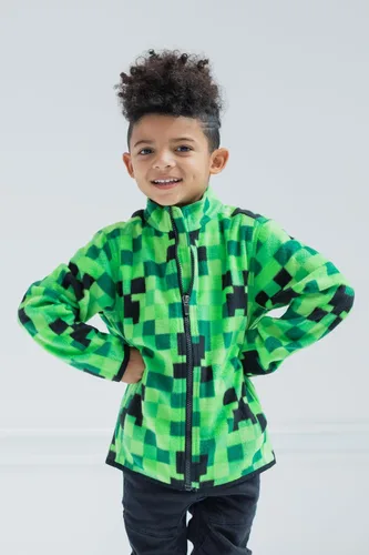 Vista 6 de Minecraft Chaqueta de forro polar con cremallera para niños pequeños y grandes