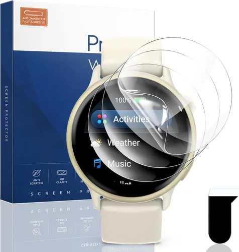 Vista 11 de Paquete de 3 protectores de pantalla para Amazfit Active 2, protección flexible de vidrio no templado, película protectora transparente HD