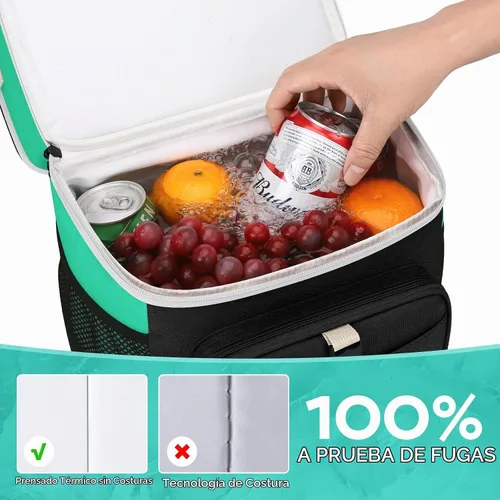 Vista 4 de Maelstrom Insulated Lunch Bag, Leakproof Lunch Box with Quick Access Lid Dual-layer Compartments, Multiple Pockets, Water-resistant, Shoulder