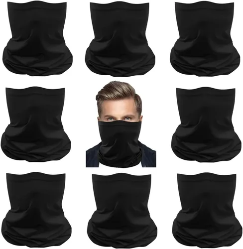 Vista 30 de Mascarillas de Polaina para el Cuello, Bufanda en Tubo, Bandanas Sin Costuras, Pañuelos para el Rostro, Cubierta Multiusos para la Cabeza
