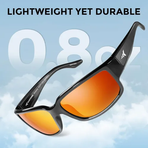 Vista 6 de KastKing Skidaway - Gafas de sol deportivas polarizadas para hombres y mujeres, ideales para conducir, pescar, ciclismo y correr, protección UV