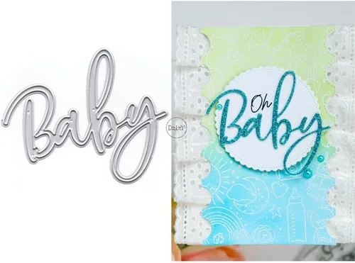 Vista 17 de DzIxY Amazing Words - Troqueles de corte de metal para hacer tarjetas, troquelados de papel en relieve, plantillas para máquina de álbumes