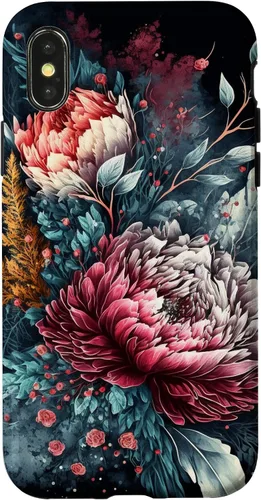Vista 5 de Winter Floral Flower Design Case for iPhone 17