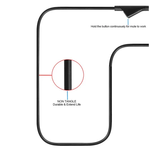 Vista 3 de MOUDOAUER Cable de audio para auriculares de juego Astro A10 A40 de 6.56 pies y 0.138 in