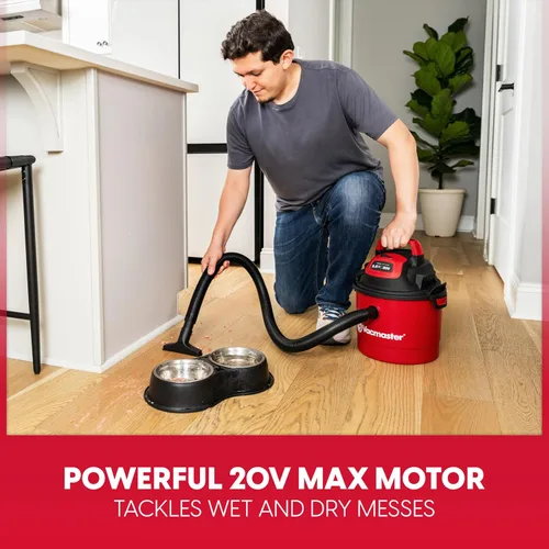 Vista 4 de Vacmaster Aspiradora inalámbrica húmeda/seca de 2.5 galones de 20 V - DVOM202P 1101