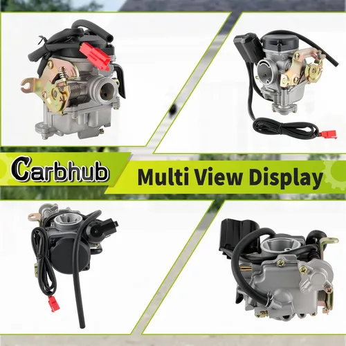 Vista 7 de Carbhub GY6 50cc carburador para GY6 49cc 50cc cuatro tiempos scooter chino ciclomotor Taotao Kymco