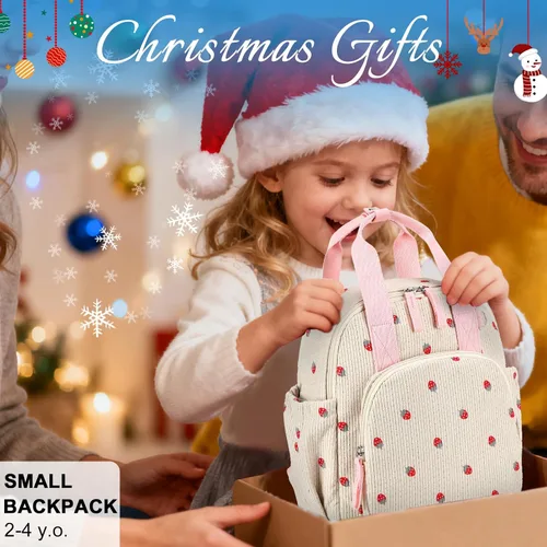 Vista 2 de Bluboon Mochila infantil para niñas y niños de 2 a 4 años, lindas mochilas de 12 pulgadas para preescolar, mochilas para guardería, escuela, viajes
