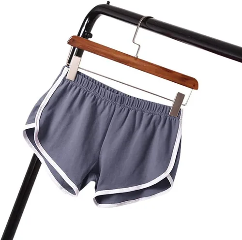 Vista 3 de Pantalones cortos deportivos para mujer, para gimnasio, entrenamiento, yoga, cintura elástica, ciclismo, tenis, correr, voleibol, deportes