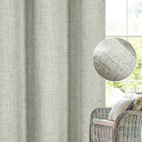 Vista 6 de Cortinas opacas con aspecto de lino de 84 pulgadas de largo, 100% absolutamente opacas, con aislamiento térmico, ahorro de energía, con textura, 2