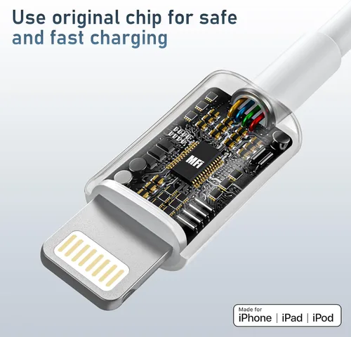 Vista 6 de Cargador para iPhone de carga rápida [certificado MFi] USB C con 2 cables USB C a Lightning de 6 pies, compatible con iPhone 14/14 Pro Max/13/13 Pro