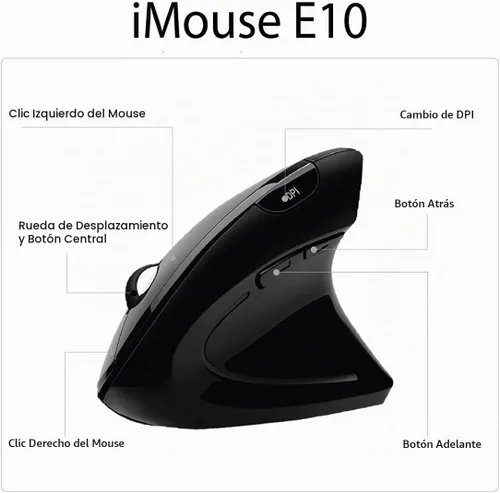 Vista 8 de Ratón, Negro