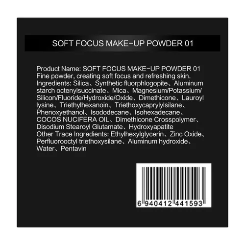 Vista 5 de CARSLAN 1.0 Soft Focus Polvo Fijador Suelto, Impermeable, Mate, Control de Grasa, Sin Brillo, Maquillaje de Polvo Facial Sin Talco, Polvo de Acabado