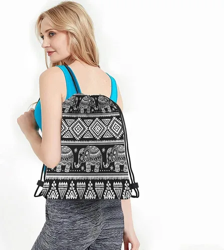 Vista 4 de Beabes Acuarela Unicornio Cordón Bolsas Mochila Gimnasio Saco, Multi-a71, Mochilas de viaje