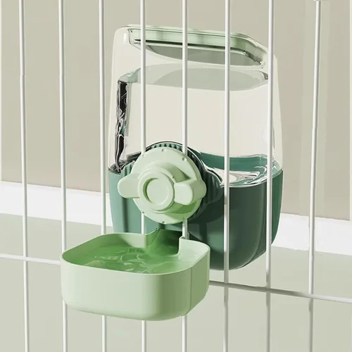 Vista 11 de Comederos automáticos colgantes para perros y gatos, comedero automático para conejos sin goteo, juego de cuencos de alimentación de jaula