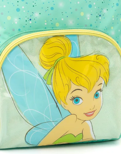 Vista 6 de Disney Tinker Bell - Mochila con purpurina verde con correas ajustables para niñas, Verde, Tamaño único