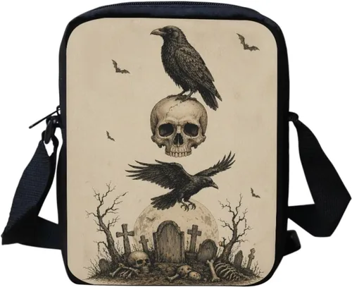 Vista 16 de Halloween Cat Small Messenger Bag Crossbody Shoulder Bag for Women Black Cat Pumpkin