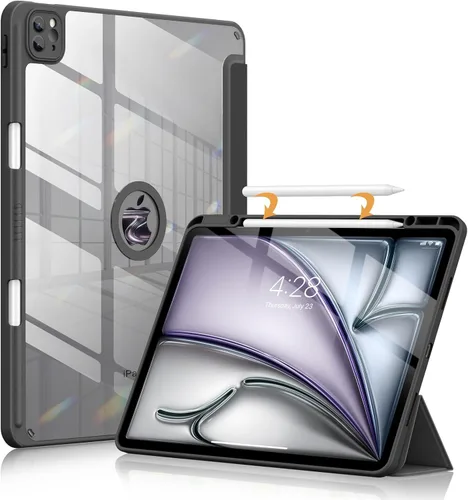 Vista 12 de Soke Funda para iPad Air de 13 pulgadas (M3 2025/M2 2024) con soporte para lápices, [Encendido/apagado automático + protección de la cámara] a