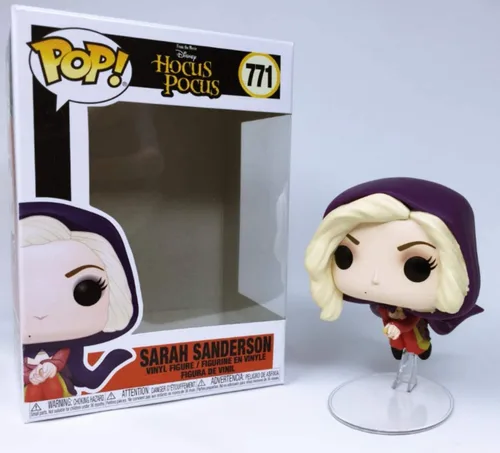 Vista 7 de POP Disney: Hocus Pocus – Sarah Sanderson Flying Funko Pop! Figura de vinilo (con funda protectora compatible con caja pop box), multicolor, 3.75