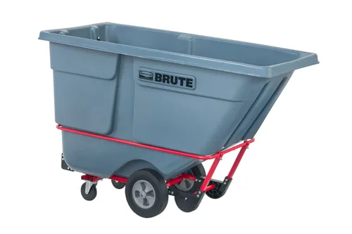 Vista 11 de Rubbermaid Commercial Products Camión volquete inclinable/carrito de basura/recolección de basura/reciclaje, 1/2 yarda cúbica, recolección de Negro