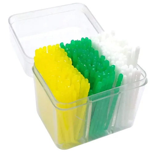 Vista 10 de GARASANI Doméstico, palillos de dientes de plástico desechables desechables con gancho curvo, herramienta de limpieza de dientes, diseño de mango