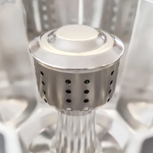 Vista 3 de Moka Pot - Válvula antisalpicaduras de acero inoxidable