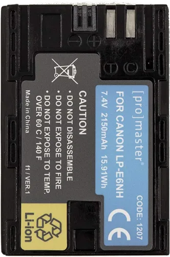 Vista 3 de ProMaster Batería de iones de litio para Canon LP-E6NH (modelo 1207)
