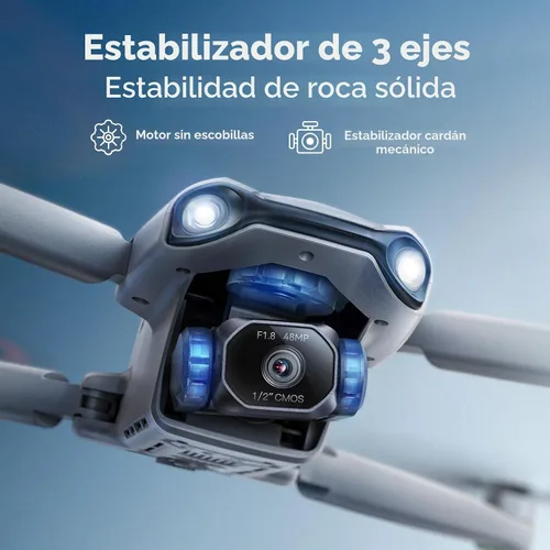 Vista 5 de Ruko F11PRO 2 Plus Drone con cámara de 48MP, foto de 8K, regalo tecnológico Gris
