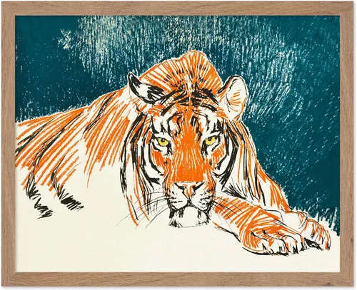 Vista 79 de Poster Master Póster Vintage de Vacaciones - Impresión Retro de Navidad - Regalo para Artista, Amigo - Papá Noel en Trineo de Renos, Invierno, Nieve