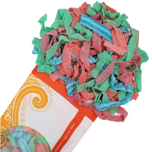 Vista 5 de Tiras de gomitas ácidas de todos los colores (Sabor surtido, 1 libra)