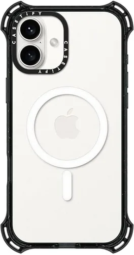 Vista 39 de CASETiFY Funda Bounce para iPhone 16 Pro [a prueba de golpes, 21.3 pies, protección contra caídas de grado militar 6X, compatible con Magsafe] Azul