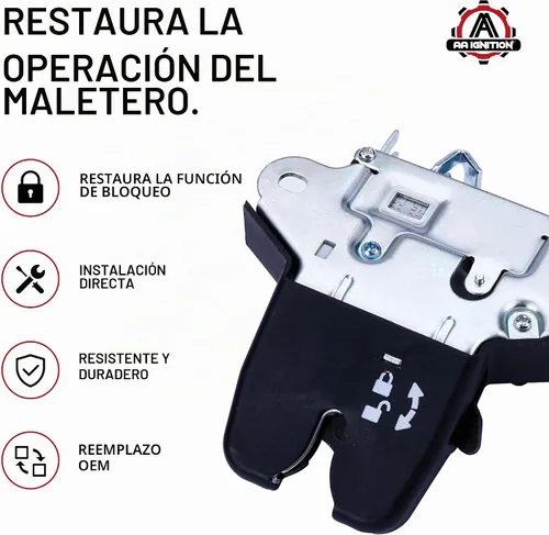 Vista 2 de Actuador del pestillo de bloqueo del maletero trasero - Compatible con Hyundai - Sonata - Bloqueo de la tapa del maletero - Pestillo de maletero