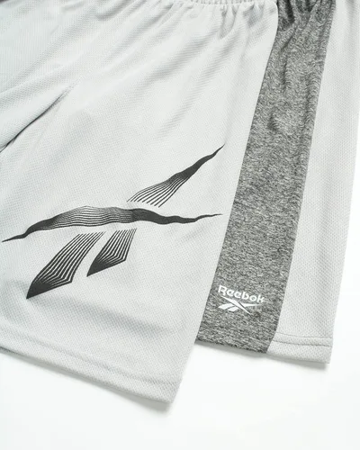Vista 2 de Reebok Pantalones cortos activos para niños paquete de 2 pantalones cortos de baloncesto de gimnasio de rendimiento deportivo S-XL