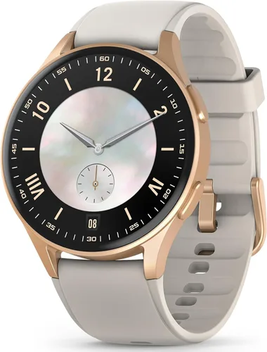 Vista 10 de Reloj inteligente para hombres y mujeres (respuesta/hacer llamadas) – AMOLED de 1.32 pulgadas negro mate rastreador de actividad con GPS y Alexa
