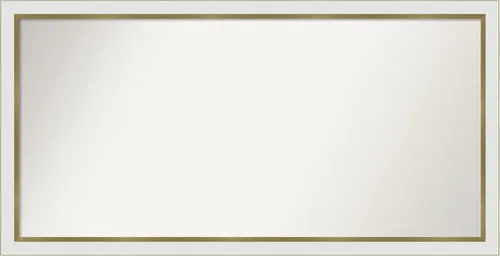 Vista 160 de Amanti Art Espejo personalizado, espejo de baño estrecho Alexandria White Wash, espejo de pared o espejo de tocador de baño sobre el fregadero