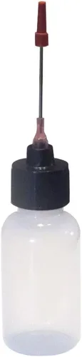 Vista 2 de Botellas exprimibles de plástico Liberty Products de 2-1 oz con aplicadores de acero inoxidable de 1.5