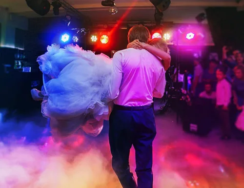 Vista 2 de Litake Luces DJ Par, RGB 36 luces LED de escenario activadas por sonido, luces LED elevadas controladas por control remoto y DMX, 7 modos de Paquete
