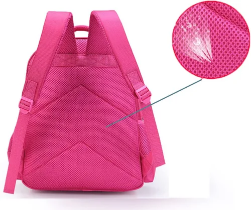 Vista 7 de Eybunll Mochila roja Tur Meilin de dibujos animados ligera bolsa de viaje para niños y niñas Varios colores Divertido