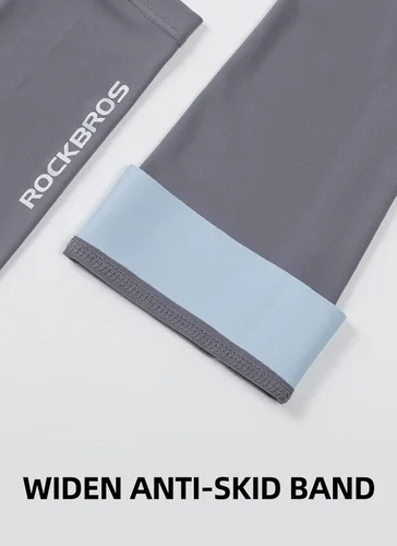 Vista 15 de ROCKBROS Mangas de protección solar para brazos, enfriamiento, correr, golf, pesca, ciclismo, mangas para brazos