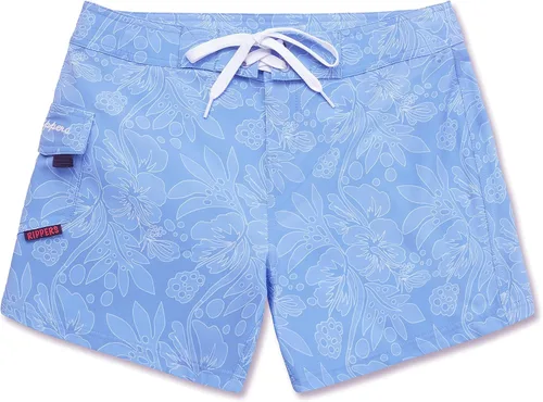 Vista 8 de Maui Rippers - Pantalones cortos de natación para mujer, elástico en 4 direcciones, 5 pulgadas Tapa Negra