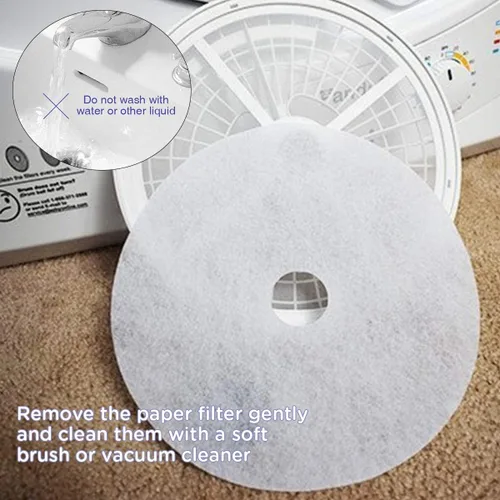 Vista 4 de 20 filtros de escape universales para secadora de tela, de alta calidad, duraderos y fáciles de limpiar, filtro de pelusa compatible con Panda Magic